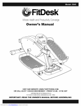 FitDesk 3040 Owner's manual