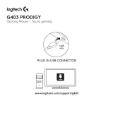 Logitech G403 Prodigy (910-004824) User manual