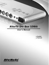 Avermedia TV Box DVI 1080i User manual
