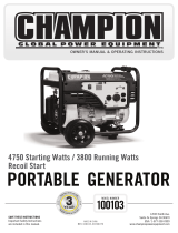 Champion Power Equipment 100103 User manual