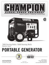 Champion Power Equipment 100107 User manual