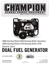 Champion Power Equipment 100122 User manual