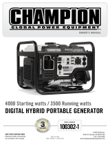 Champion Power Equipment 100302 User manual