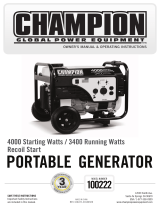 Champion Power Equipment 100222 User manual