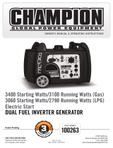 Champion Power Equipment 100263 User manual
