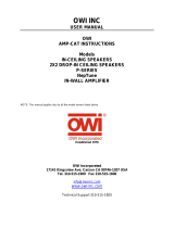 OWI AMP-CATIC62SVC User manual