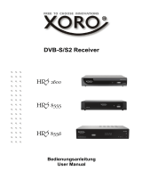 Xoro HRS 2600 / HRS 8556 / HRS 8555 Owner's manual