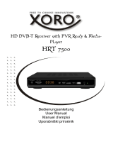 Xoro HRT 7500 User manual