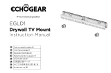 ECHOGEAR Echogear No Stud TV Wall Mount - Quick Studless Install User manual