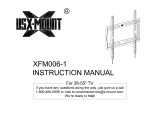 USX MOUNT TV Wall Mount for Most 26-55 Inch LED, LCD and Flat Screen TVs, TV Mount User manual
