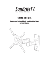 SunBrite SB-WM-ART1-S-BL User manual