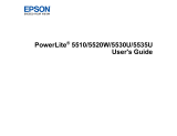 Epson PowerLite 5520W User manual