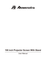 Powerextra Projector Screen User manual
