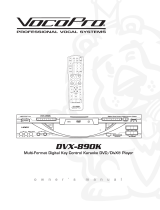 VocoPro DVX890K User manual