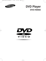 Samsung DVD-HD850 User manual