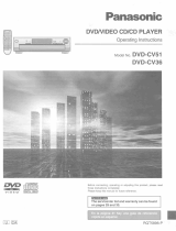 Panasonic DVDCV51 User manual
