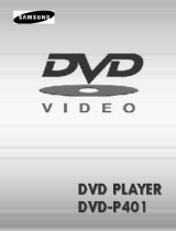 Samsung DVDP401 User manual