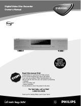 Philips Philips DVDR985 Progressive-Scan DVD Recorder and Player User manual