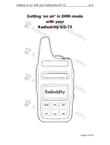 RadioddityGD-73A 2W Dual Time Slot DMR/Analog Two Way Radio, 2600mAh UHF Ham Amateur Radio, USB Charging & Programming, Compact Long Range Walkie Talkie