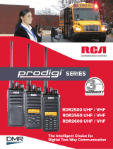 RCA Communications Systems RCA 6 Pack RCX2550V6PK Business Ready 5 WATT VHF: 136-174 MHz DMR Digital Portable Radio (6 RADIOS) User guide