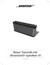 Bose SoundLink Bluetooth speaker III User manual