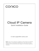 ConicoWireless Security Camera 1536P Pet Camera, CONICO 3MP Dog Cam Baby Monitor 360° Viewing 8X Zoom, 2-Way Audio, Surveillance Camera