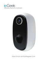 ieGeekWireless Outdoor Security Camera, Rechargeable Battery Powered Outdoor/Indoor Surveillance Home Security Camera