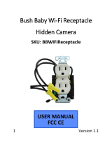 BushBaby Minigadgets BBWiFiReceptacle Covert Camera User manual