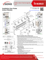 Visionis FPC-5640 One Door Access Control Outswinging Door 600lbs Maglock User guide