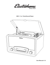 Electrohome 7-in-1 Vinyl Record Player RR75 User manual