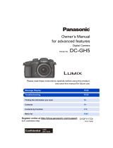 Panasonic DC-GH5KBODY User manual