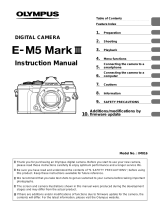 Olympus E-M5 Mark III (Ver 1.1)*1 User manual