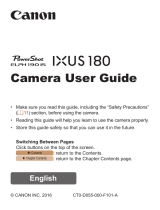 Canon PowerShot ELPH 190 IS Blue User manual