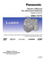 Panasonic DMC-FZ70K User manual