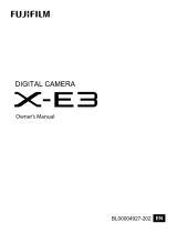 Fujifilm X-E3 Camera Body - Black User manual