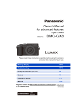 Panasonic DMC-GX8SBODY User guide