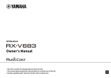 Yamaha RX-V683BL User manual