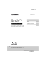 Sony BDP-S3700 Lecteur Blu-Ray Wi-Fi & USB User manual