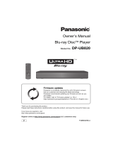 Panasonic DP-UB820-K User manual