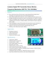 icstation Mini Digital FM Transmitter Module User manual