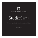 Definitive Technology Studio Slim User guide