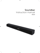 AkixnoAKIXNO Sound Bar 20W Remote Controlled Wired Wireless and Bluetooth 2.0 Channel Home Theater 3 EQ Modes Ideal for TV PC Tablets Gaming, Wall Mountable, Jet Black Surface (24-Inch Playbar)