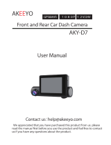 AKEEYOD7 Dash Cam Front and Rear 3 Inch OLED Screen 1080P FHD Dual Lens Car Dash Camera