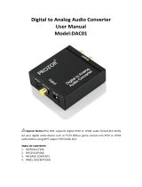 PROZOR DAC001 User manual