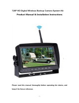 hornbillWireless Backup Camera Monitor Kit, Reversing Rear View Camera System and Monitor Kit 7 inches, IP69 Waterproof Pickup Reverse Camera