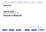 Denon AVRX3100W User manual