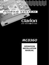 Clarion Mobile Electronics MCD360 Installation guide