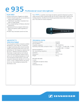 Sennheiser Pro Audio e 935 User guide