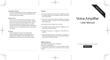 HW HAOWORKS voice amplifier User manual