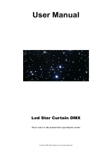 KHX LIGHTING LED backdrop 3m x 4m Blue and white LED Star Curtain DMX Control for wedding event stage show User manual